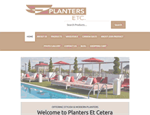 Tablet Screenshot of plantersetcetera.com